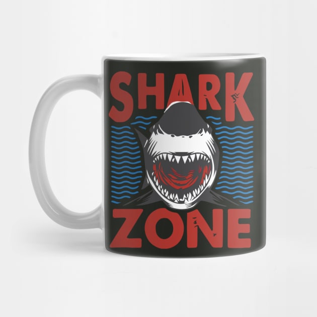 shark zone, shark jaws, shark attack, sharknado, shark land, by illustraa1